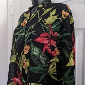 Beautiful Tropical Floral Tunic Dress